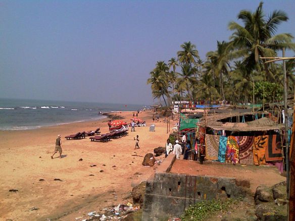 Anjuna beach Goa India