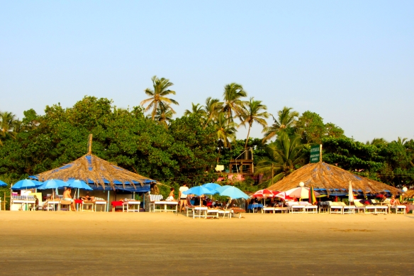 Arambol beach shacks Goa India