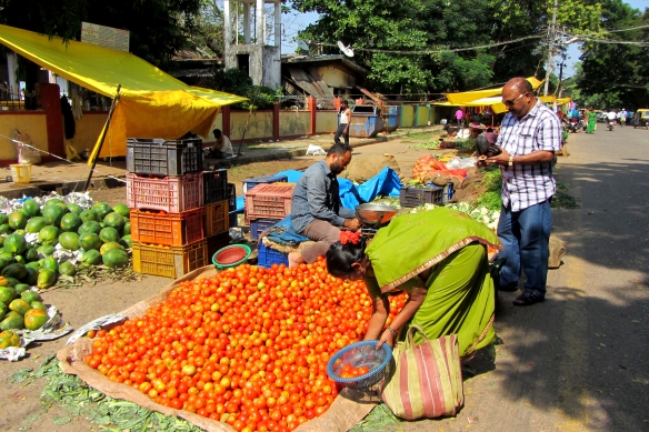 Karwar Sunday market Karnataka India
